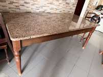 Mesa ou pedra de mármore