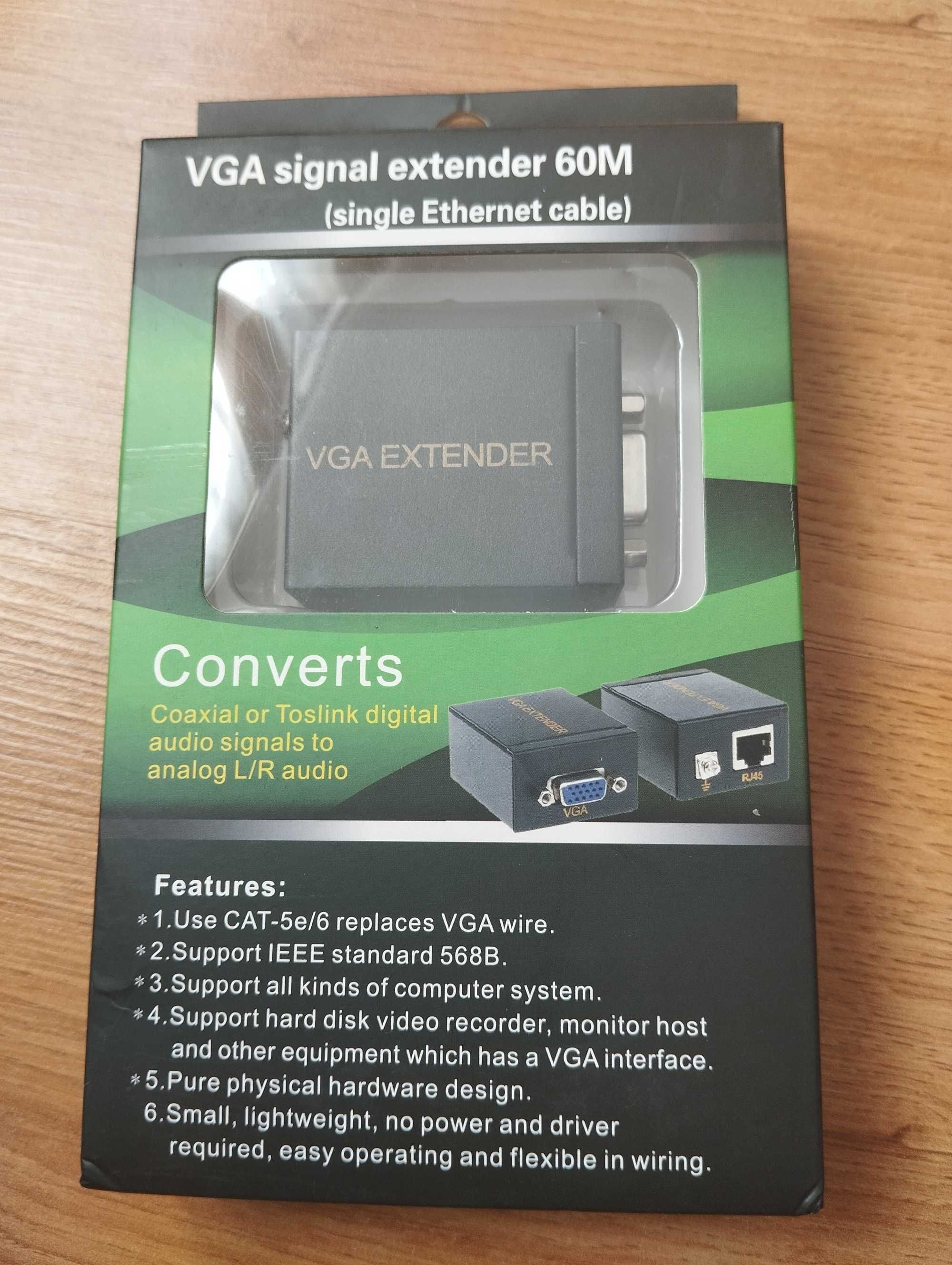 VGA подовжувач по витій парі RG45