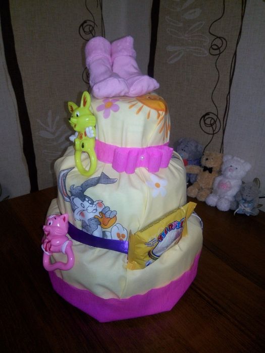 Торт з памперсів.Подарунок на виписку та хрестини. ЖИТОМИР