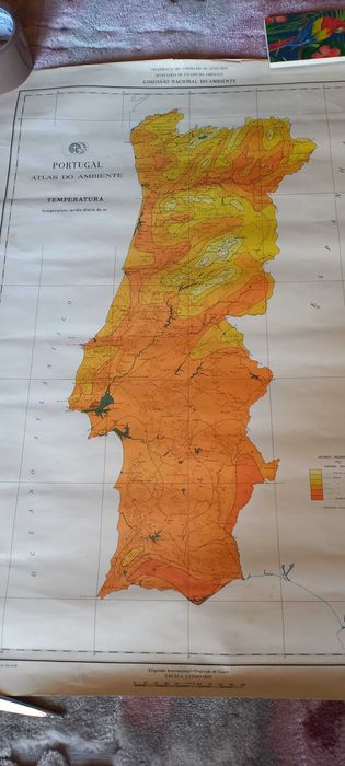 Atlas do Ambiente, Portugal, 1974, Serviço meteorológico nacional