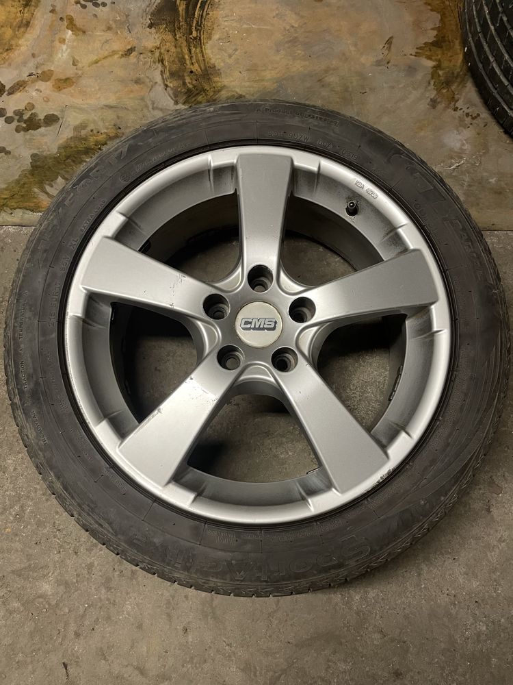 Alufelgi CMS 17” 5x112 ET48 + opony letnie