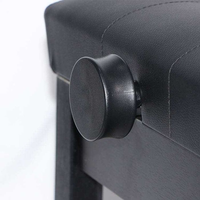 Ława do pianina / fortepianu BA-212-BK - czarna, regulowana