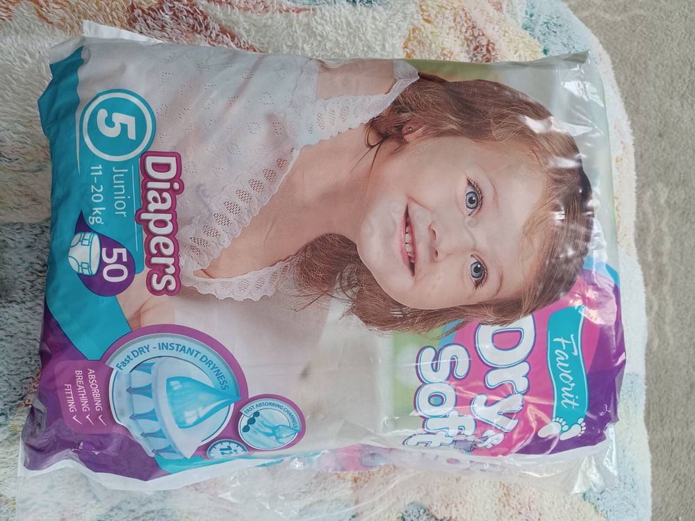 dry soft 5 diapers