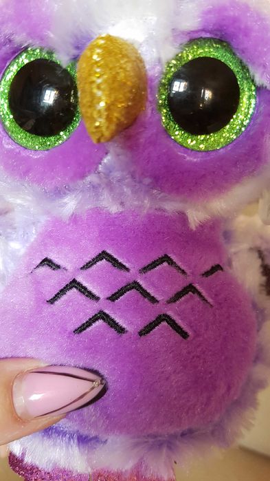 TY Beanie Boos глазастик сиреневая сова OWLIVIA 15 см
