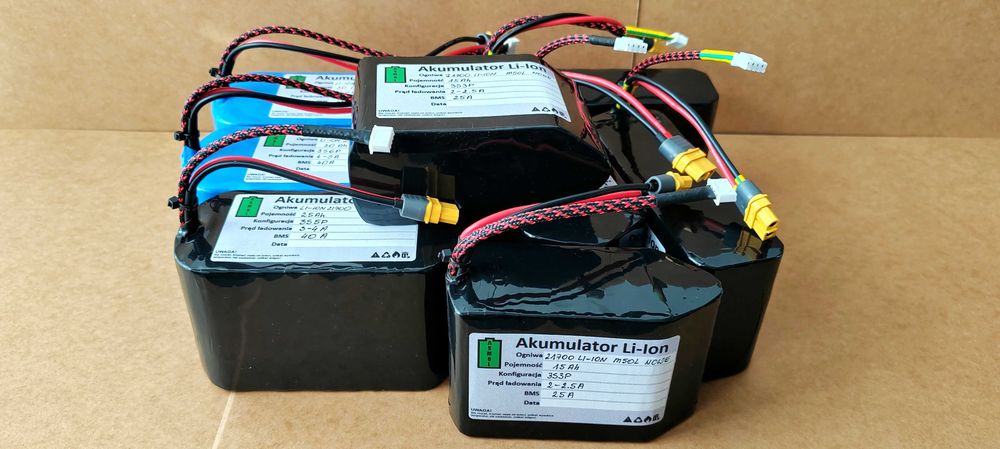 Akumulatory-baterie 12V [11,1v]-21700 li-ion, do łódki zanętowej.