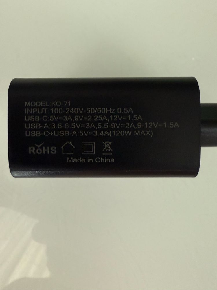Зарядний пристрій 120w fast charge qc 3.0