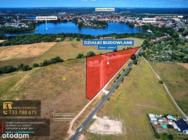 Atrakcyjna Działka nad jeziorem zamkowym Wałcz 880m2