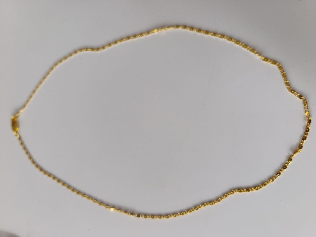 18kt złoty łańcuszek 45cm śliczny splot
