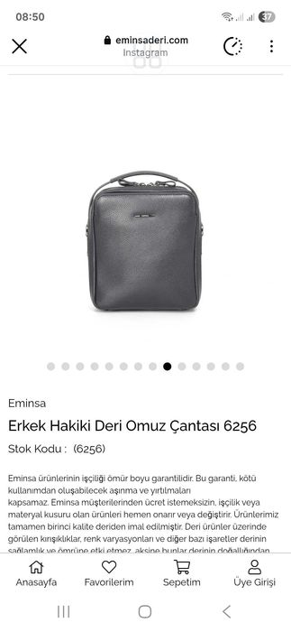 Шкіряна чоловіча сумка EMINSA оригінал.