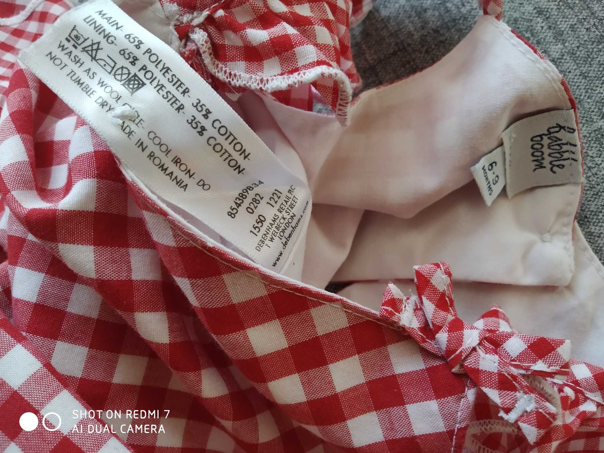 Sukienka niemowlęca dla dziewczynki rozm 74cm[6-9mies]Babble boom