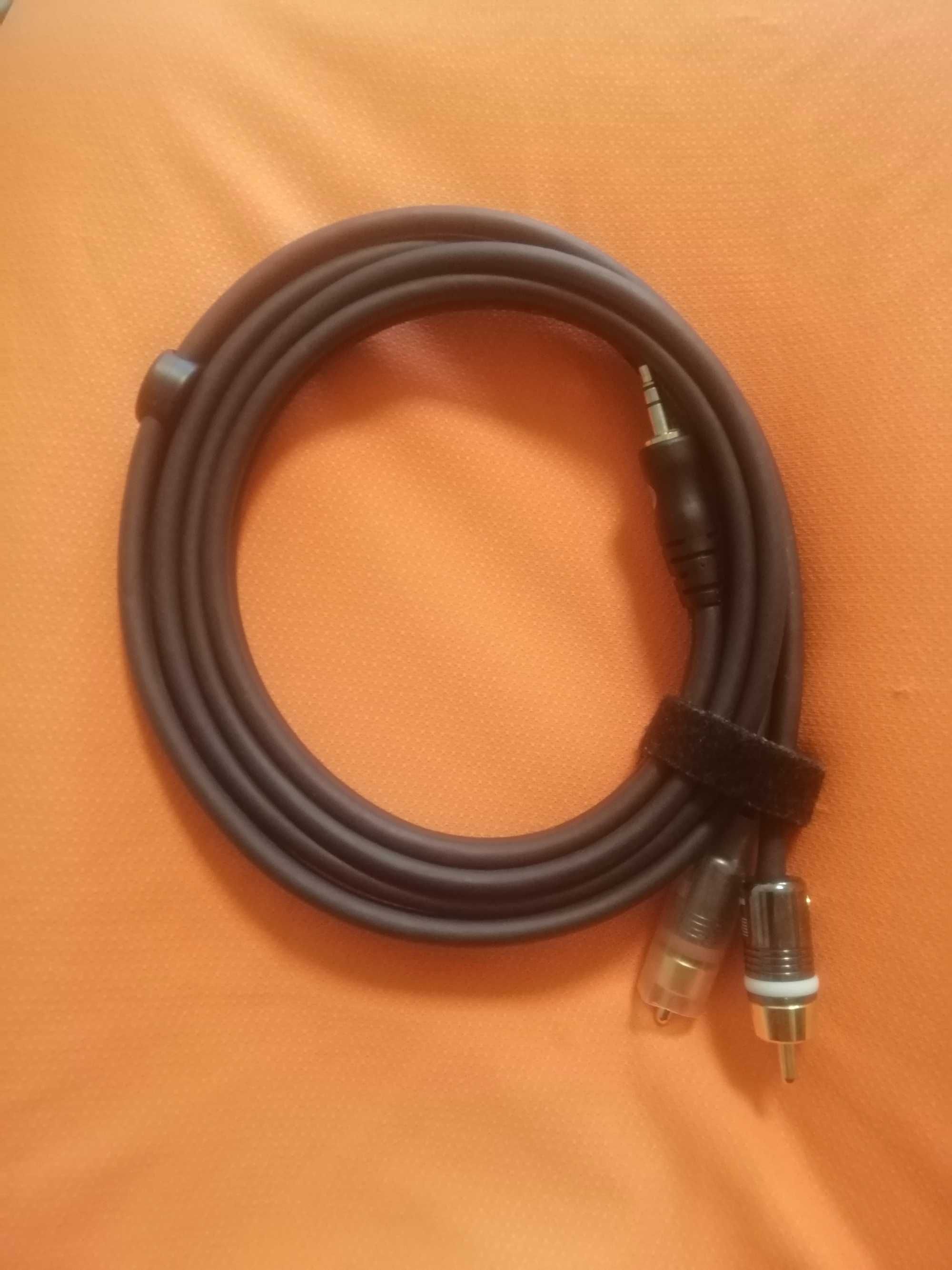 інсертний кабель 2 RCA to 3.5 Jack D'ADDARIO PW-MP-05 1.5m инсертный