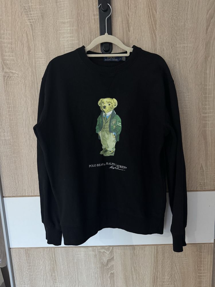 Bluza Polo Ralph Lauren L bear nowa kolekcja miś viral hit czarna