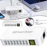 Ładowarka USB, 8 Portow, Szybka ładowarka Stacja Ładująca