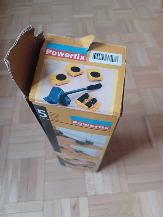 Zestaw do przenoszenia transportu mebli POWERFIX 150 kg dźwignia kółka