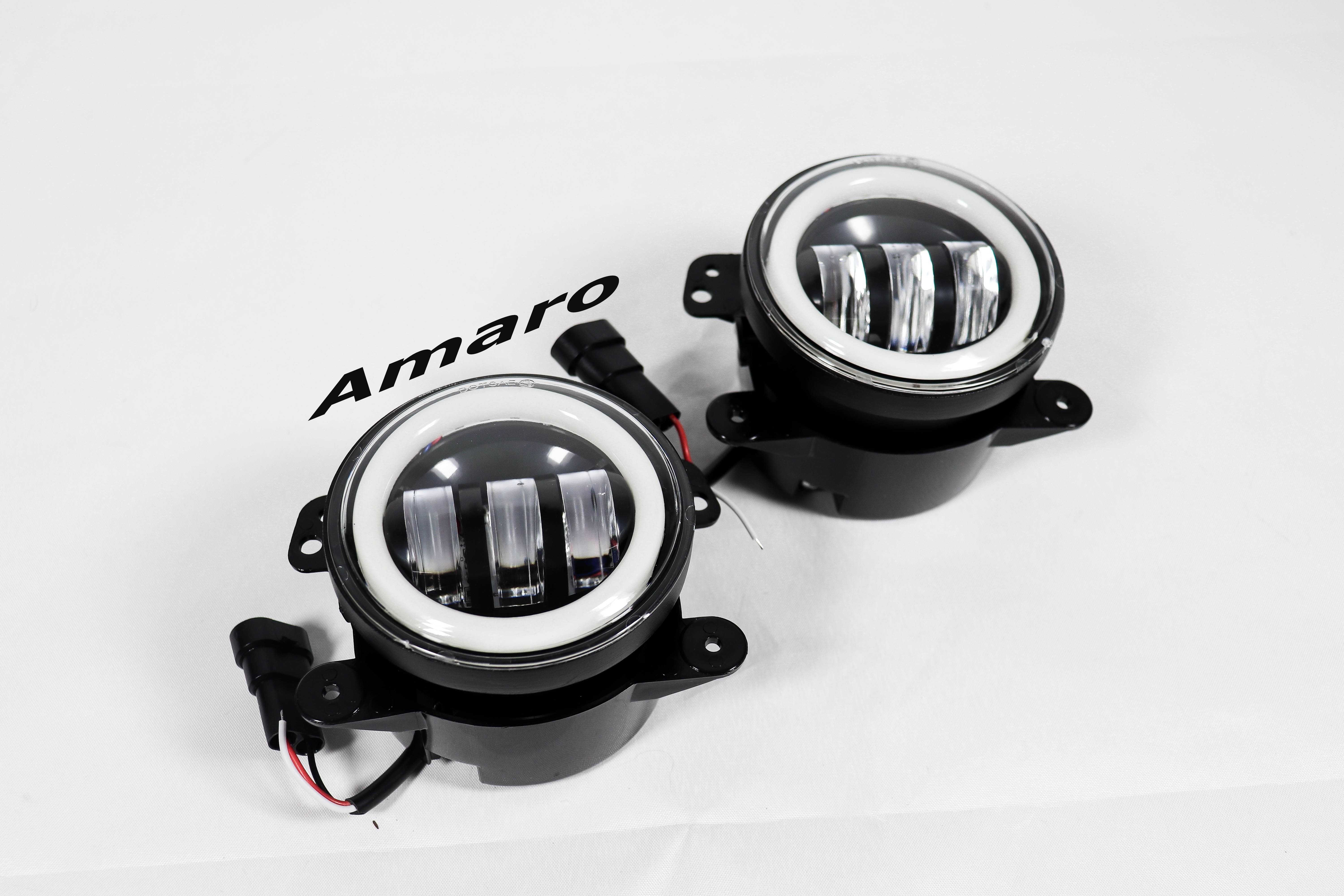 2 Farois de Nevoeiro em Led/Angel Eyes para Carro/Jipe Nº4 | NOVOS