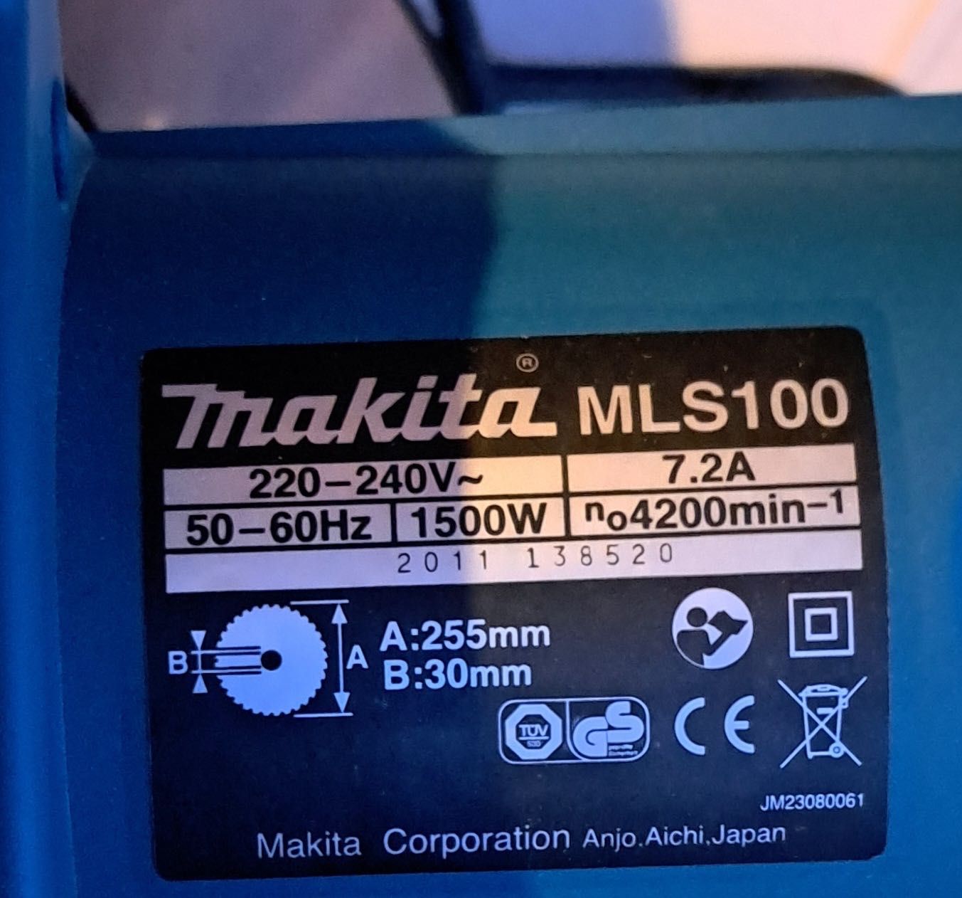 Торцювальна пила Makita MLS100 Japan