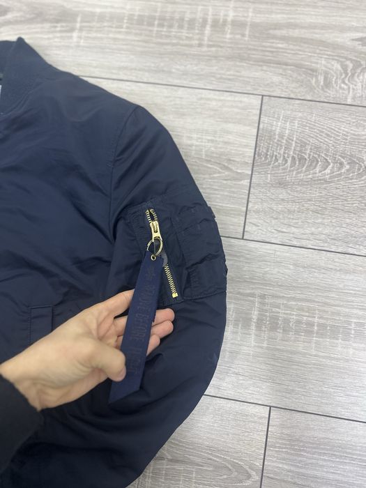 Мужской женский бомбер Alpha Industries с лентой MA-1