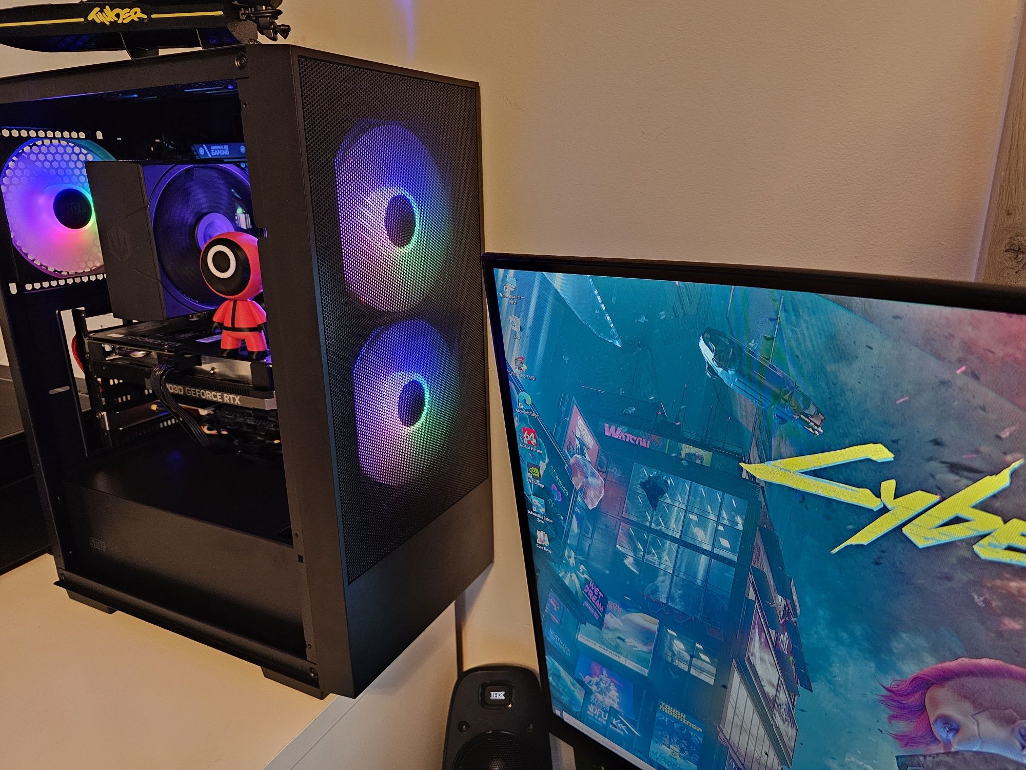 Komputer gamingowy Rtx 4060,32gb ram, Ryzen 5 5600x , 1tb ssd m.2