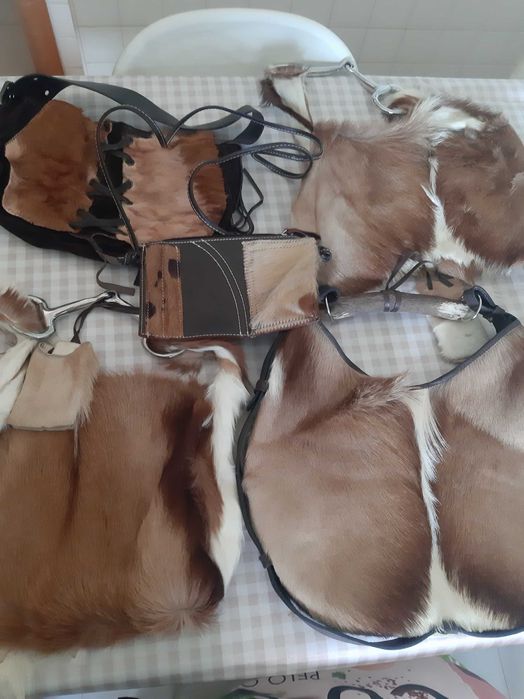 Malas vintage  pele e pelo!