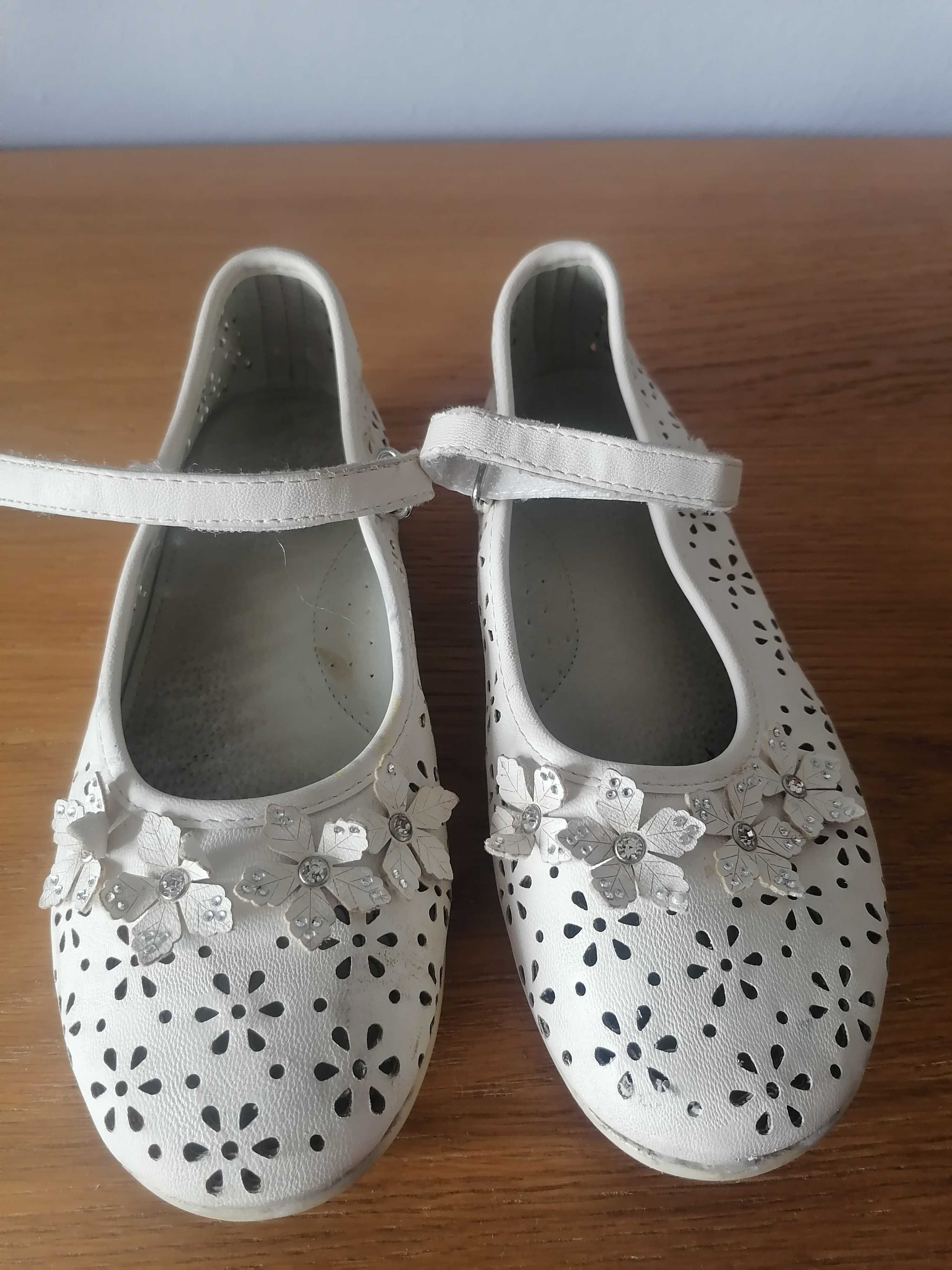 Buty białe komunijne roz. 34