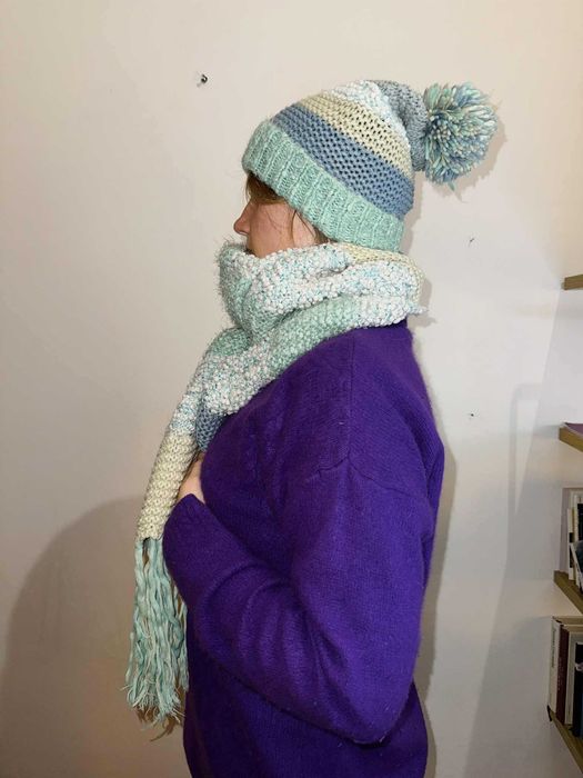 Czapka + szalik komplet b. ciepłe