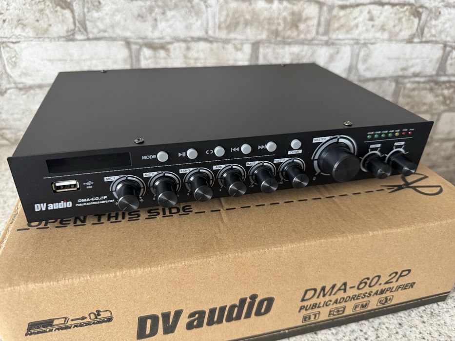 Трансляційний мікшер-підсилювач з USB DV audio DMA-60.2P
