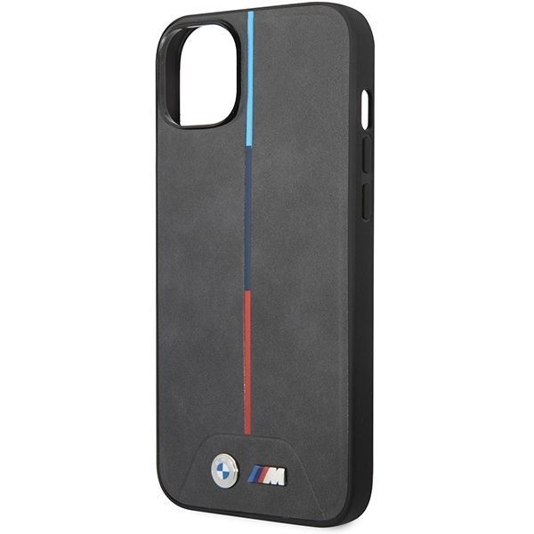 Etui BMW Quilted Tricolor dla iPhone 14+/15+ Szare