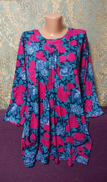 Красивое  платье хлопок большой размер батал 52