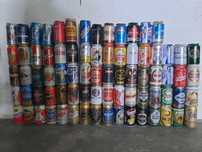 Latas de cerveja. 77 latas diferentes. Portes incluidos