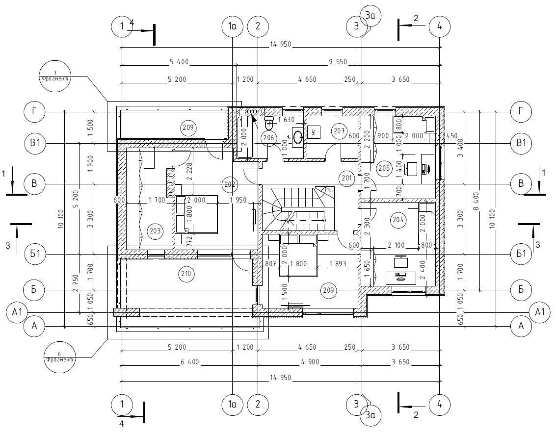 Двухэтажный дом в Дайберге в стиле Hi-tech 221 м² на этапе стройки