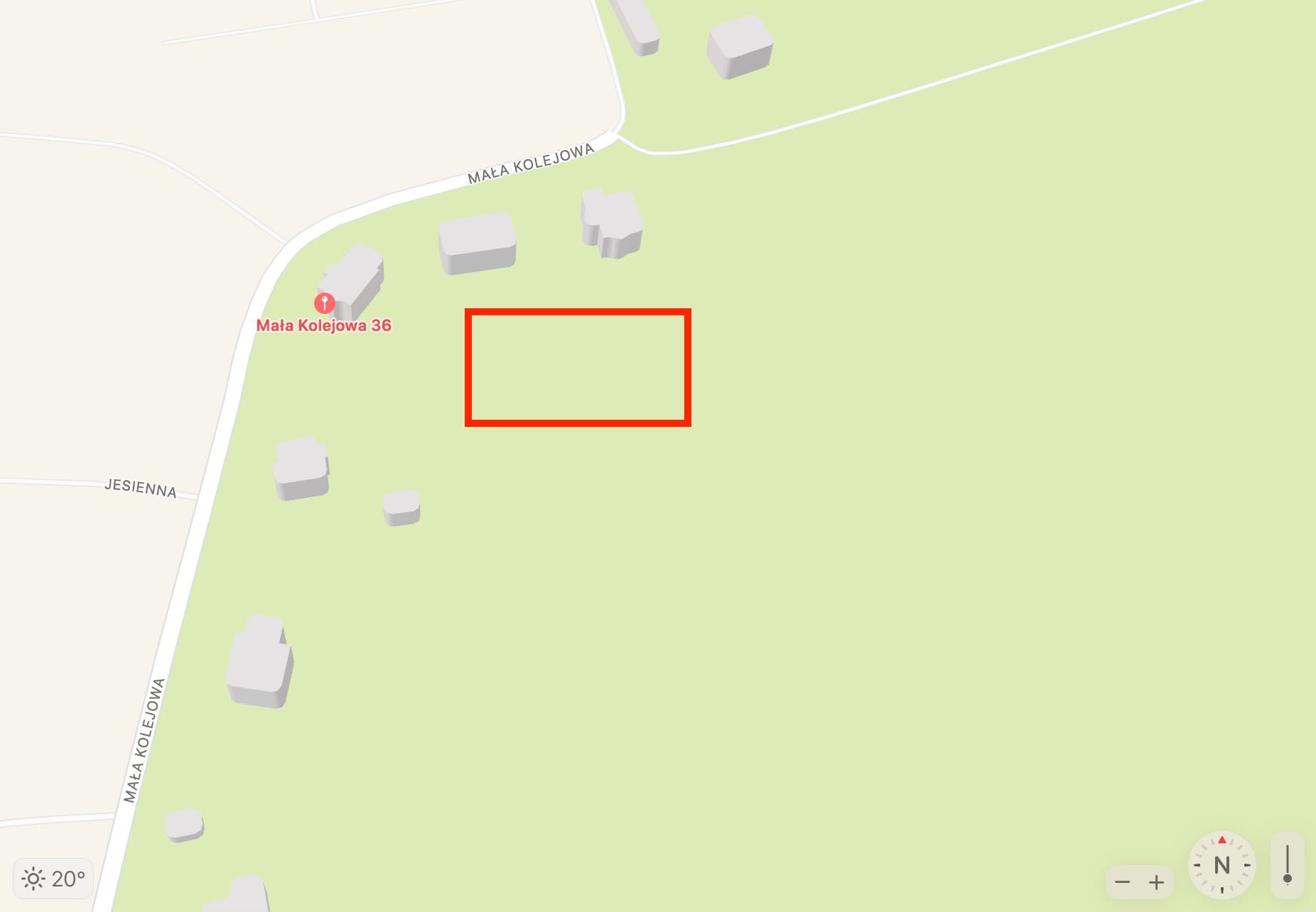 Działka budowlana w Kościerzynie 1464 m2