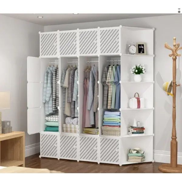 Шафа купе з дерев'яними жалюзі та антресоллю XL:стильна функціональніс