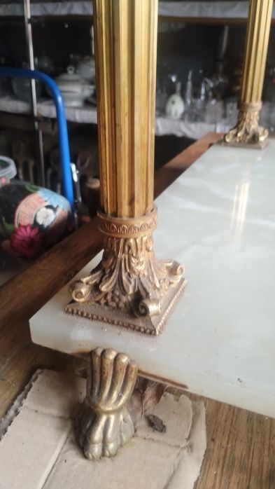 Ława z mosiądzu -blat ONYX