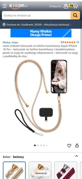 Smycz do telefonu oryginal