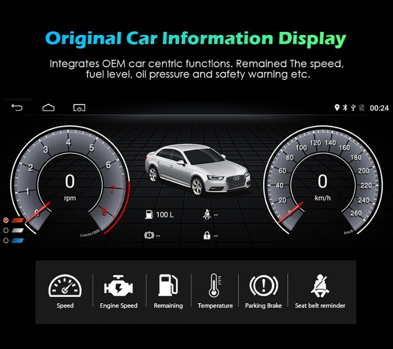 Radio DAB+ Android GPS WiFi 4G USB MP3 MP4 Audi Q5