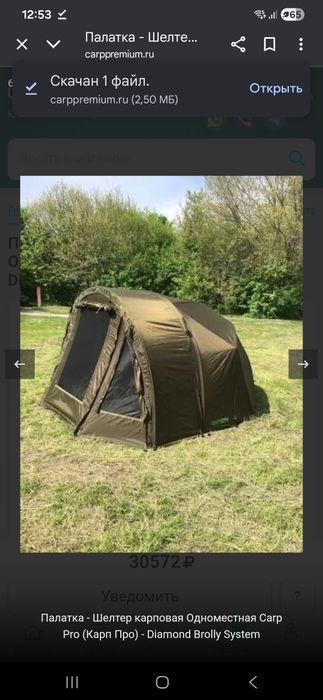 Шелтер - парасоля  короповая трансформер CARP PRO Diamond Brolly syst