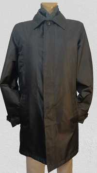 Nowy czarny męski przejściowy płaszcz 46 BPC Selection