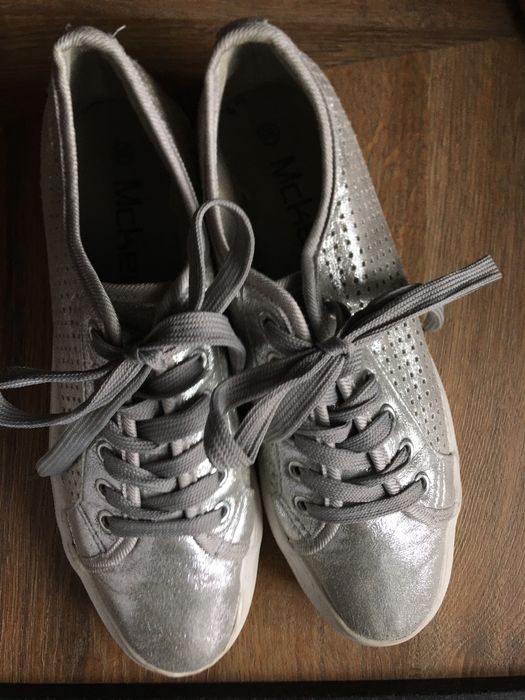 Srebrne buty damskie/młodzieżowe