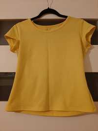 Damski T-shirt w kolorze żółtym