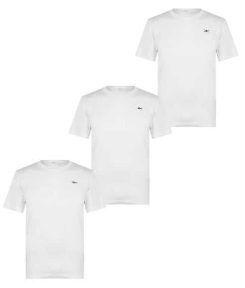 Koszulki REEBOK T-shirt męski 3 PACK biały rozmiar M
