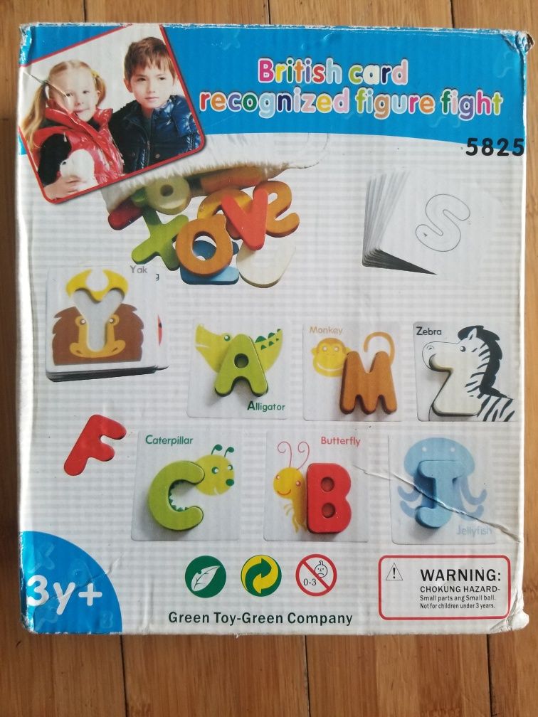 Język angielski dla dzieci. Karty z literami
