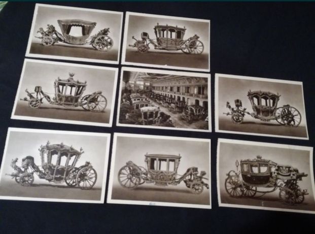 Conjunto de postais muito antigos, Museu nacional dos coches Lisboa