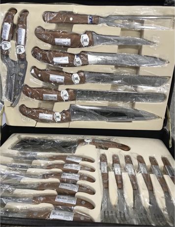 Набір ножів і виделок для барбекю hoffburg / торг / набір столових при