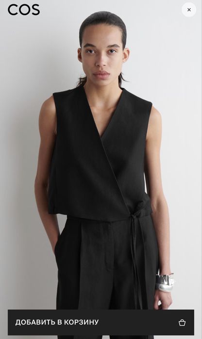 COS жилет з льону