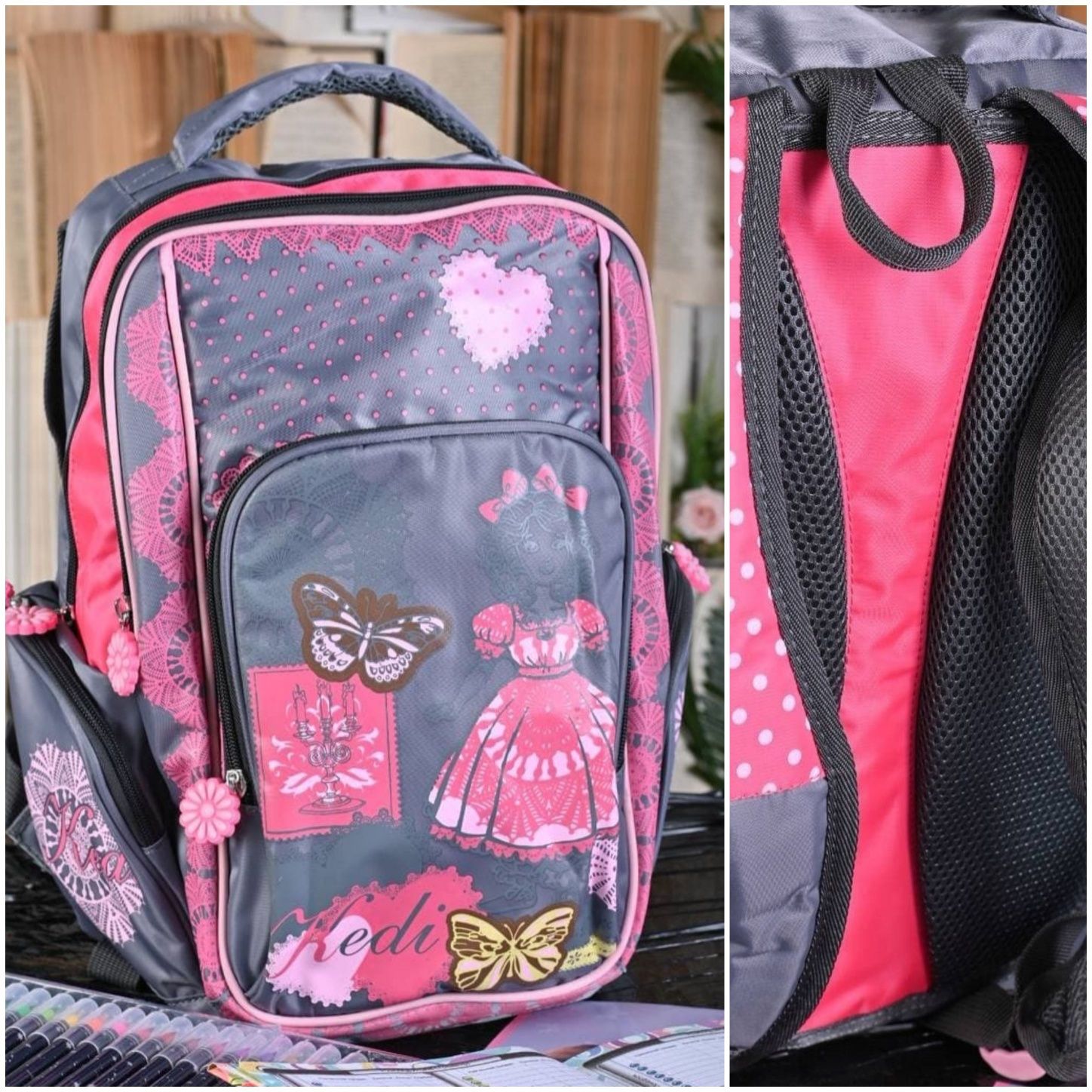 Стильний шкільний рюкзак для дівчинки