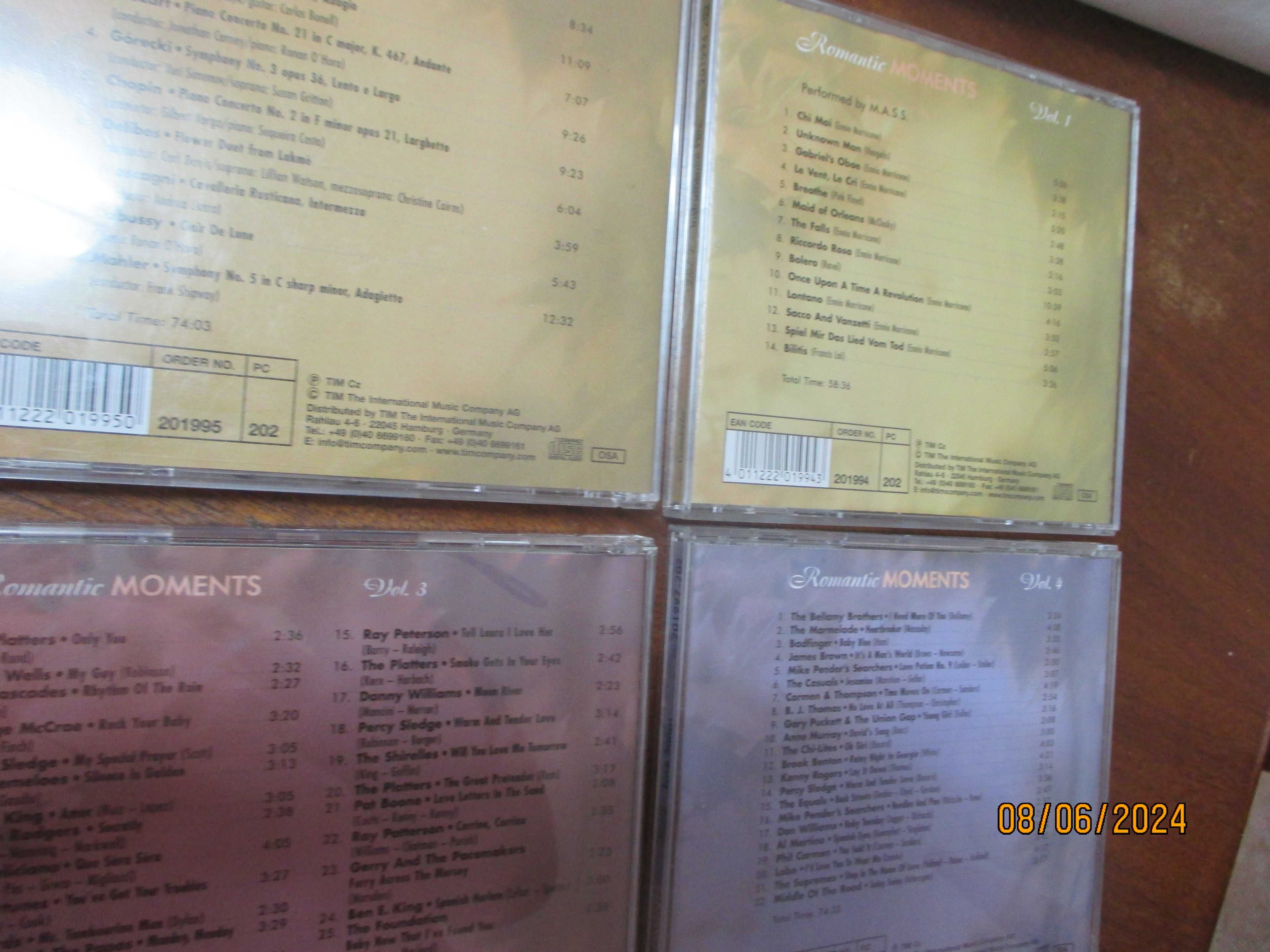 4 cd's - Romantic moments