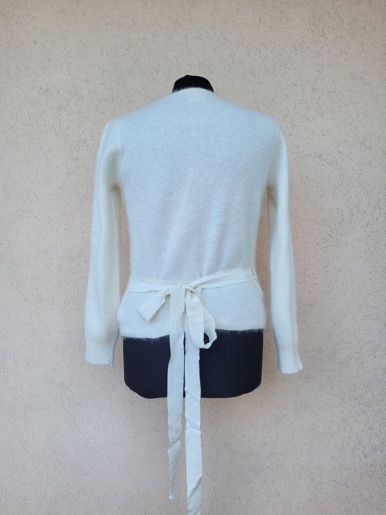 Sweter sweterek ślub wesele komunia elegancki zakładany 70% angora
