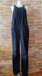 Czarne klasyczne ogrodniczki jeans rozmiar xl