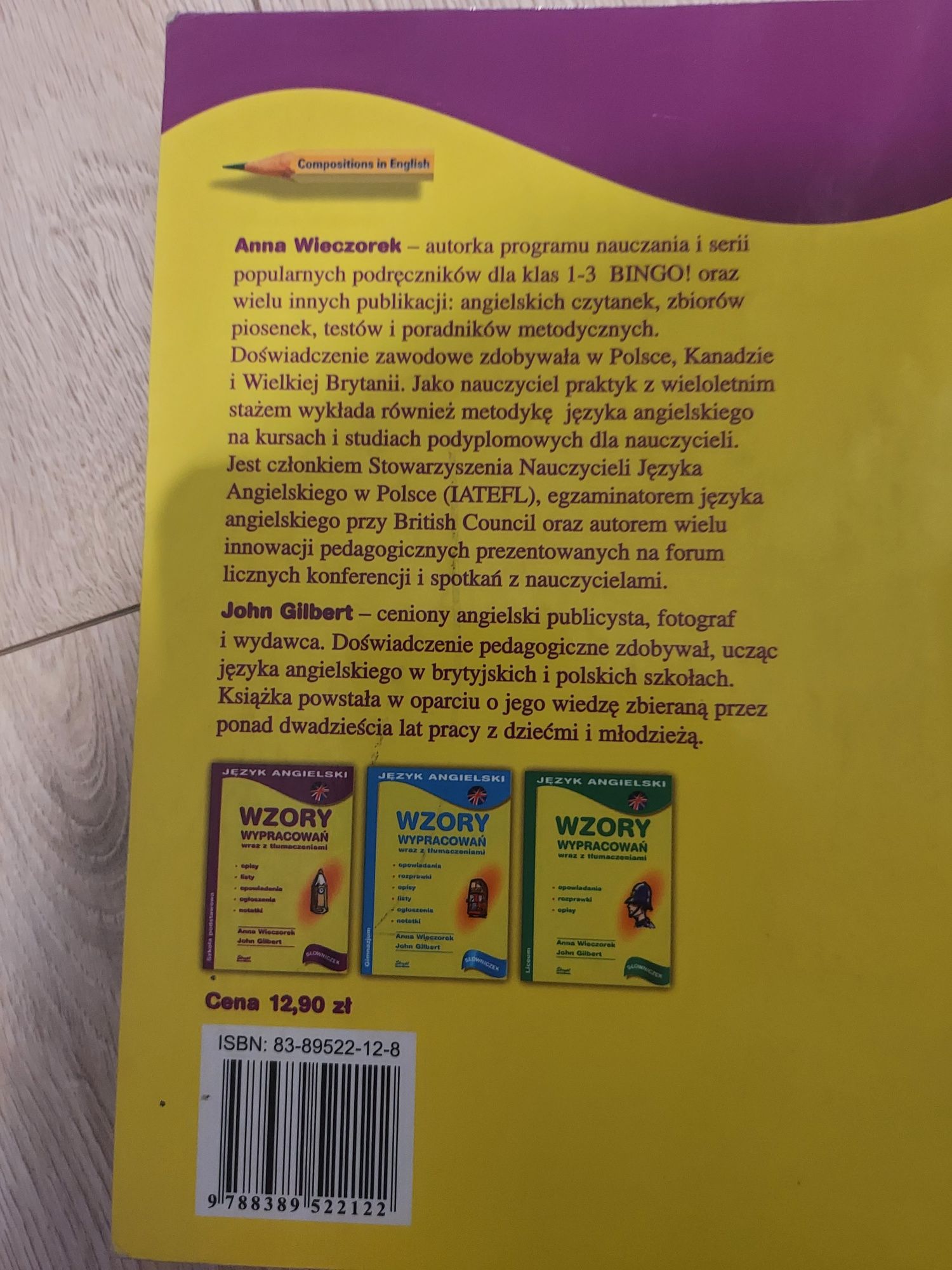 Wzory wypracowań wraz z tłumaczeniami jęz. angielski  szkoła podstawow