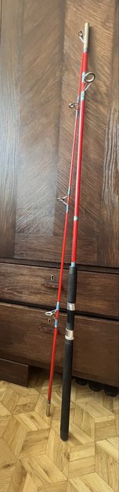 Wędka gruntowa z ceramicznymi przelotkami germina